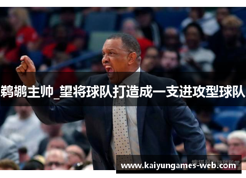 鹈鹕主帅_望将球队打造成一支进攻型球队